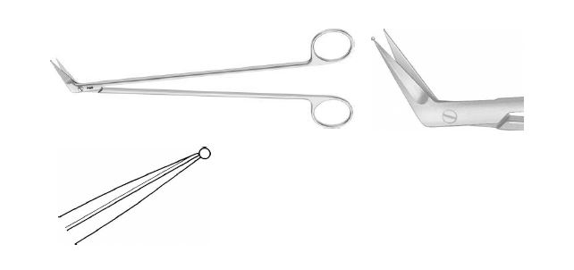 Міллс ножиці гострі/тупі 60° 220 мм